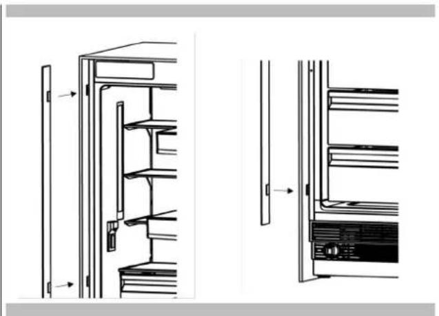 Fulgor Milano FM4BM30IFBI - Fixation des éléments de la garniture décorative - 1