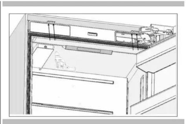Fulgor Milano FM4BM30IFBI - Screwing the bracket furniture on the cabinet side walls - 4