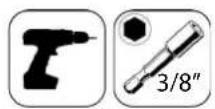 Fulgor Milano FM4BM30IFBI - How to align the fridge door with bolts - 2