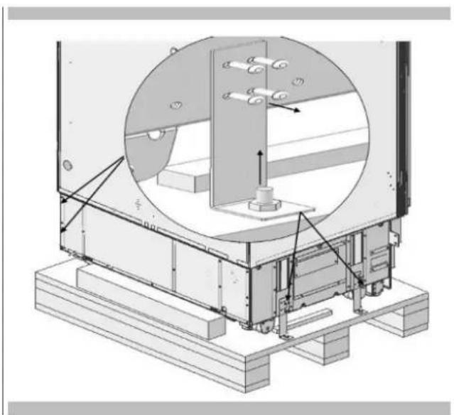 Fulgor Milano FM4BM30IFBI - Taking the Refrigerator from the Wooden Pallet - 2