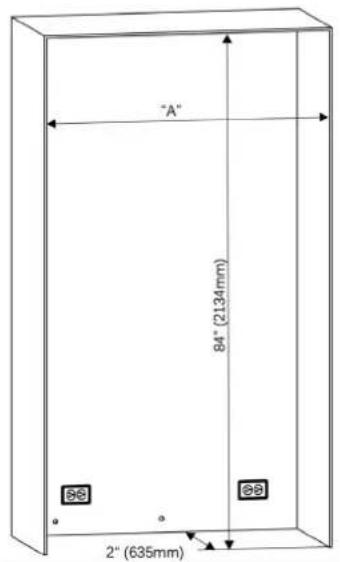 Fulgor Milano FM4BM30IFBI - Cabinet Dimensions - 1