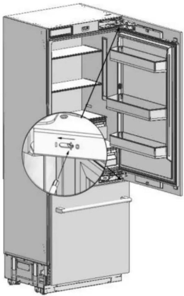 Fulgor Milano FM4BM30IFBI - Adjusting the strength of the hinges - 2