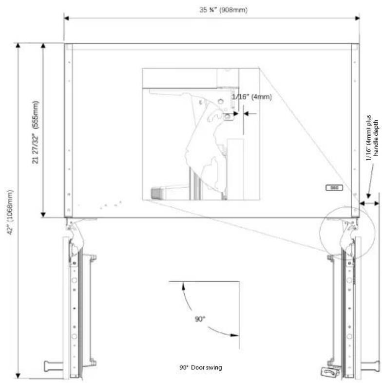 Fulgor Milano FM4BM30IFBI - Product dimensions - 6