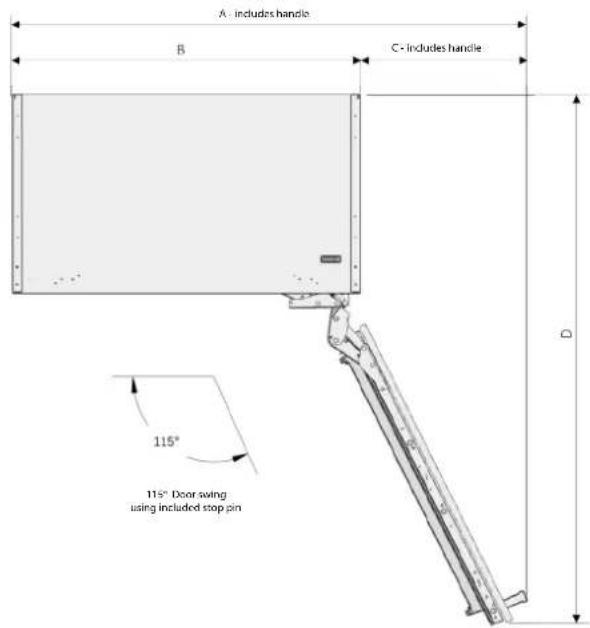 Fulgor Milano FM4BM30IFBI - Product dimensions - 5