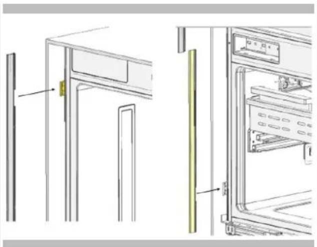 Fulgor Milano FM4BM30IFBI - Fixation des éléments de la garniture décorative - 1