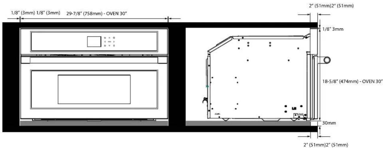Fulgor Milano F7DSCO30S1 - FLUSHMOUNT INSTALLATION - 4