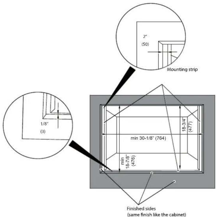 Fulgor Milano F7DSCO30S1 - FLUSHMOUNT INSTALLATION - 1