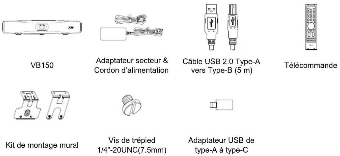 AVer VB150 - Contenu de l'emballage - 1