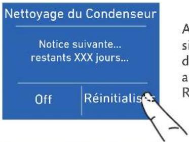 Hestan KRCR30 - Désactiver l'entretien - 3