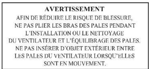 Progress Lighting P2592 - Équilibrage des pales - 2