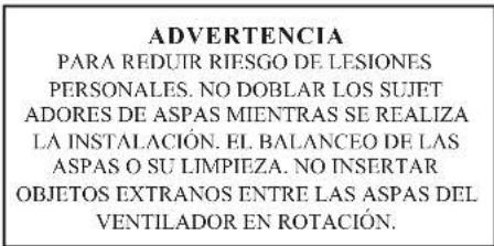 Progress Lighting P2592 - Balanceo de las Aspas - 1