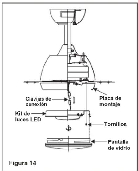 Progress Lighting P2592 - Si no planea instalar el juego de lucescon el ventilador en este momento, omita el paso 2. - 1