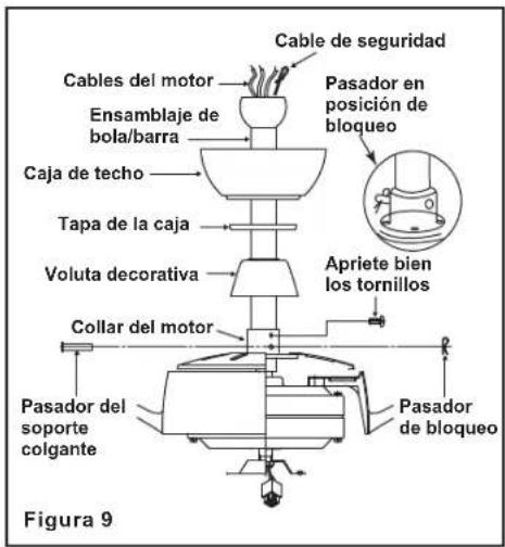 Progress Lighting P2598 - Colocación del ventilador - 3