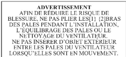 Progress Lighting P250000 - Équilibrage des pales - 1
