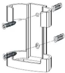 Progress Lighting P250003 - Montaje del soporte del control remoto - 2