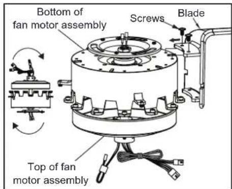 Progress Lighting P250003 - Attaching the Fan Blades - 1