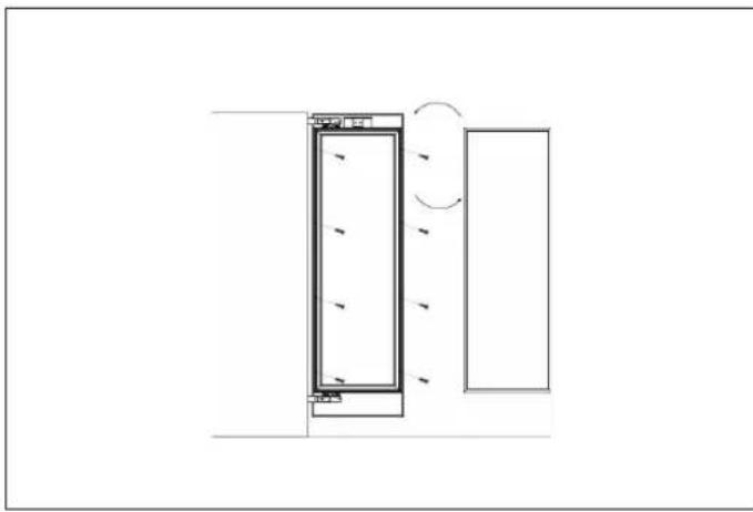 BERTAZZONI REF24WCBPNV - INSTALLING THE FURNITURE DOOR - 5