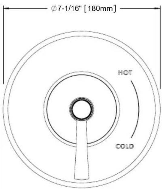 TOTO Silas TS210P - ROUGH-IN DIMENSIONS / DIMENSIONES PRELIMINARES / DIMENSIONS BRUTES - 1