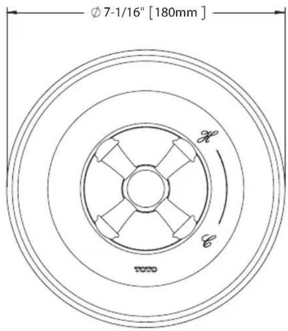 TOTO Silas TS210P - ROUGH-IN DIMENSIONS / DIMENSIONES PRELIMINARES / DIMENSIONS BRUTES - 1