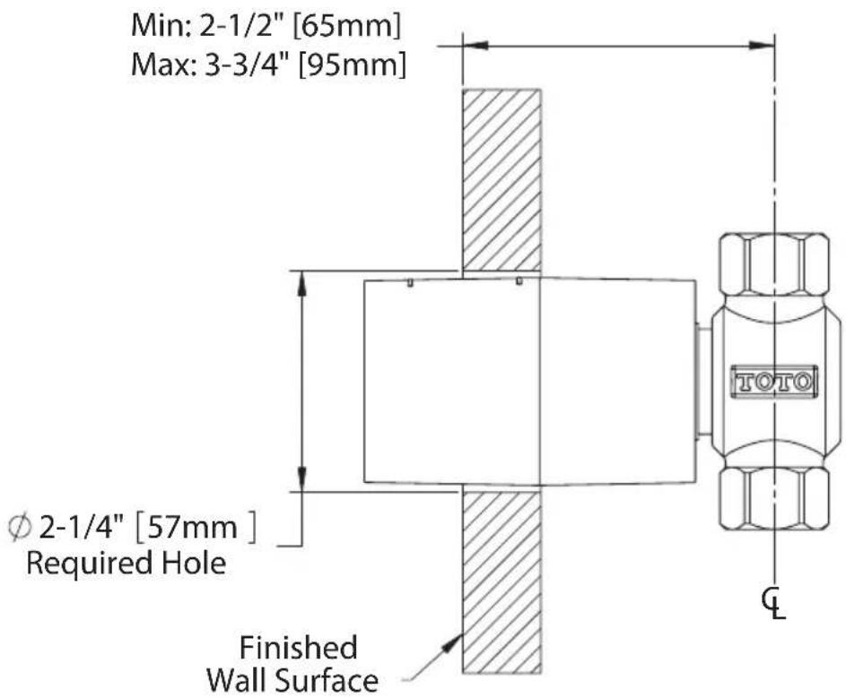 TOTO TSMA - ROUGH-IN DIMENSIONS / DIMENSIONES PRELIMINARES / DIMENSIONS BRUTES - 2