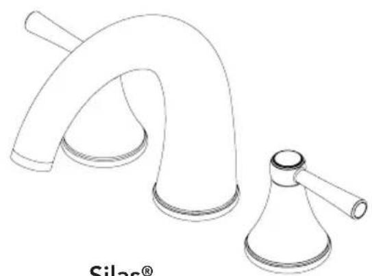 TOTO Vivian TB220DD1 - Garniture de Robinet de Baignoire sur Comptoir pour Trois Trous - 1