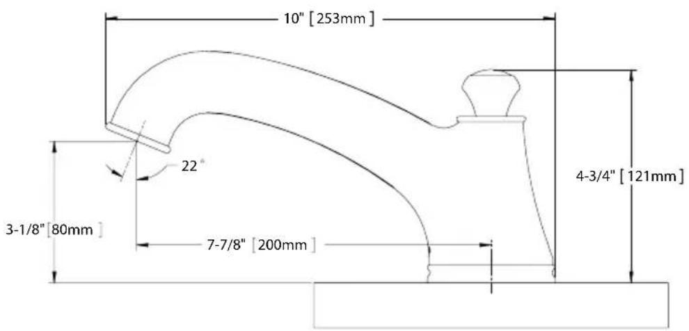 TOTO Vivian TB220DD1 - ROUGH-IN DIMENSIONS / DIMENSIONES PRELIMINARES / DIMENSIONS BRUTES - 3