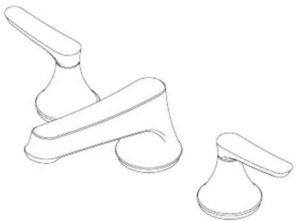 TOTO Vivian TB220DD1 - Three-Hole Roman Tub Filler Trim - 2