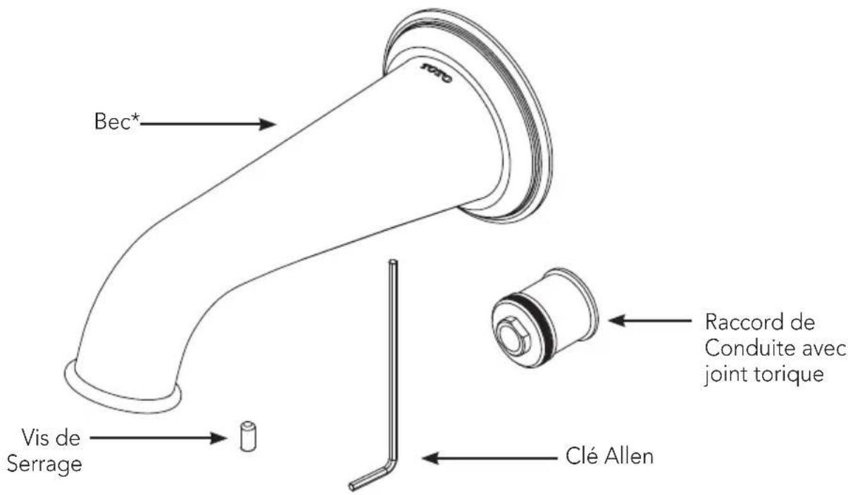 TOTO Vivian TS220E - PIÈCES INCLUDES - 1