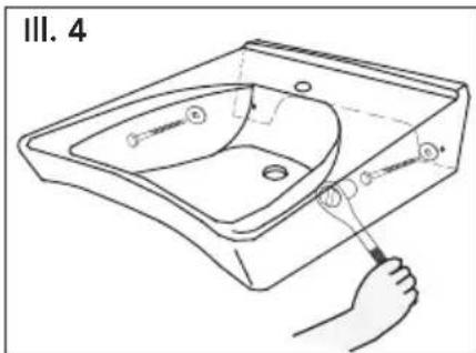 TOTO LT308 - Installation using bracket (LT307 only) - 2