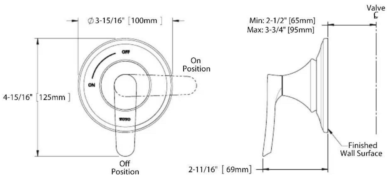 TOTO Silas TS210C - ROUGH-IN DIMENSIONS / DIMENSIONES PRELIMINARES / DIMENSIONS BRUTES - 2