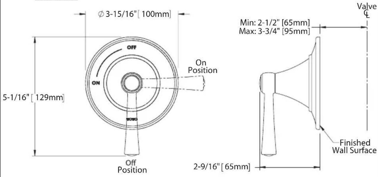 TOTO Silas TS210C - ROUGH-IN DIMENSIONS / DIMENSIONES PRELIMINARES / DIMENSIONS BRUTES - 1