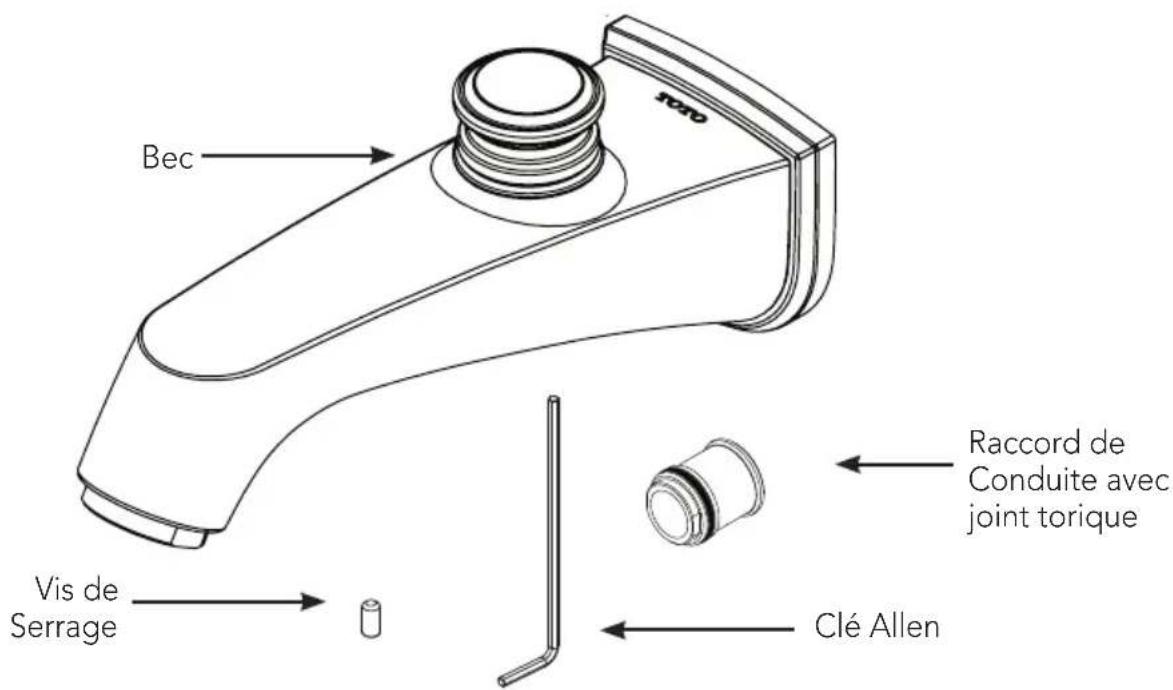 TOTO Keane TS211EV - PIÈCES INCLUDES - 1