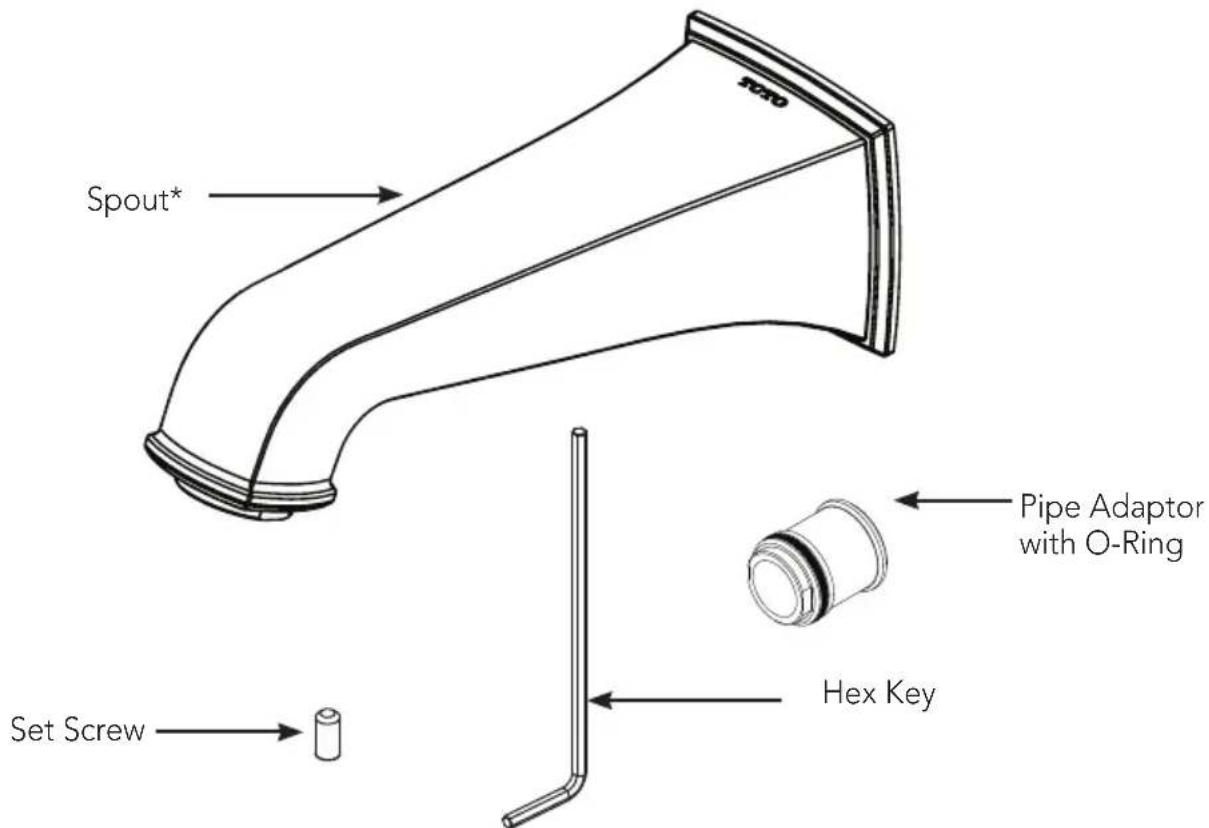 TOTO Connelly TS221E - INCLUDED PARTS - 1