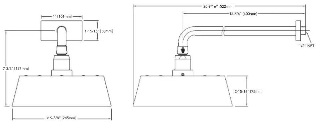 TOTO Upton TS630AR - ROUGH-IN DIMENSIONS / DIMENSIONES PRELIMINARES / DIMENSIONS BRUTES - 1