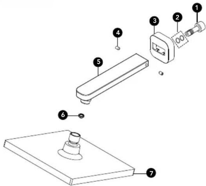 TOTO Upton TS630AR - SPARE PARTS / PIEZAS DE REPUESTO / PIÈCES DE RECHANGE - 3