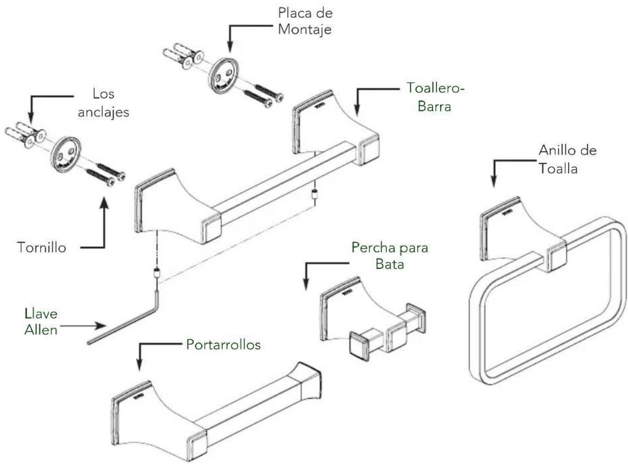 TOTO YB30118 - Para taquetes de madera o larguero: - 1