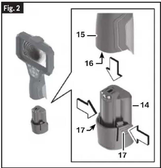 BOSCH GIC-23C Professional - Removing a Battery Pack - 1