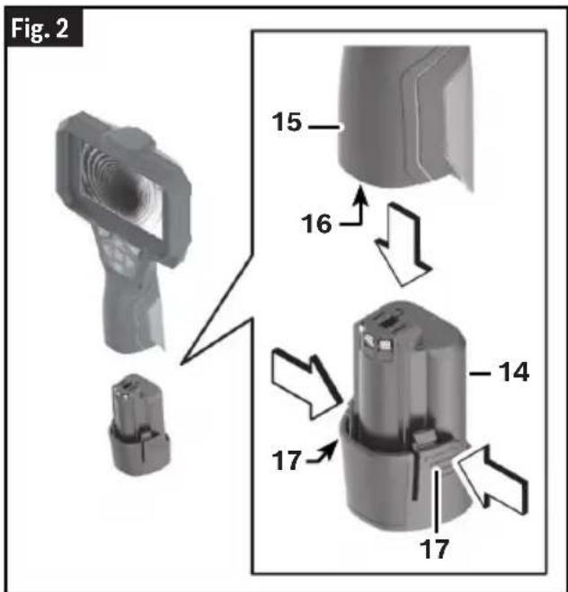 BOSCH GIC-23C Professional - Retirada de un paquete de batería - 1
