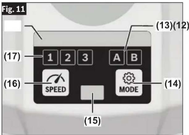 BOSCH GDS 18V-1180 Professional - Selección del modo de trabajo - 1
