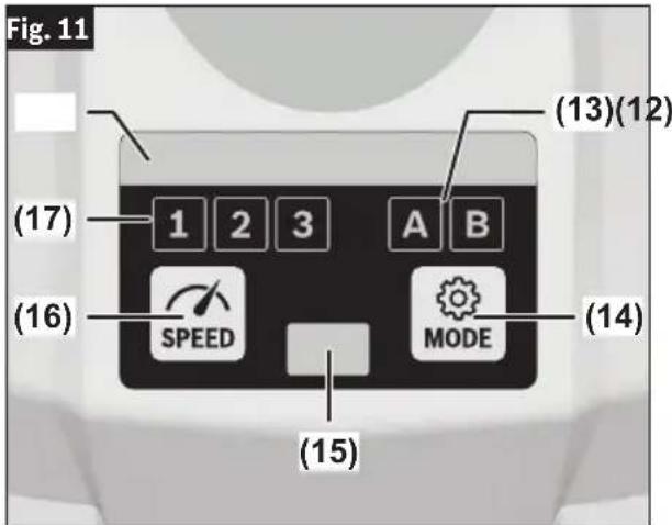 BOSCH GDS 18V-1180 Professional - Selecting the Working Mode - 1