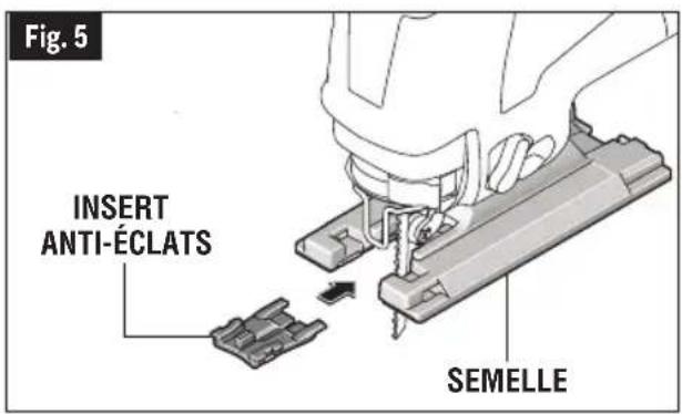 BOSCH JS470EB Professional - Insert anti-éclats - 2