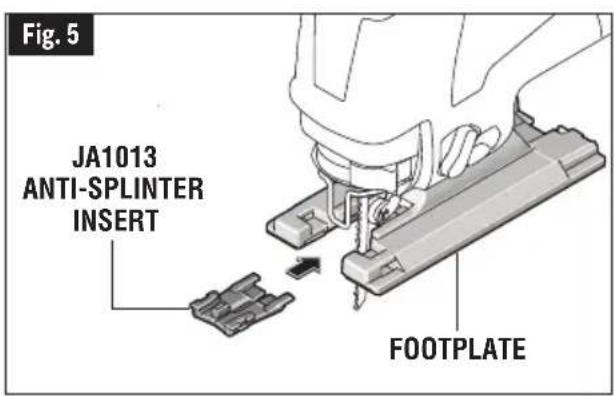 BOSCH JS470EB Professional - Anti-Splinter Insert - 2