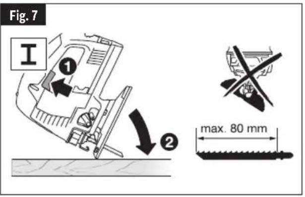 BOSCH JS470EB Professional - Plunge cutting - 1