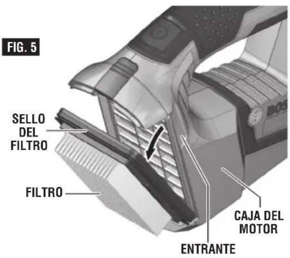 BOSCH VAC120 Professional - LIMPIEZA DEL RECIPIENTE PARA POLVO (ver las figuras 4 - 6) - 2