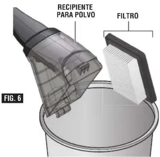 BOSCH VAC120 Professional - LIMPIEZA DEL RECIPIENTE PARA POLVO (ver las figuras 4 - 6) - 3