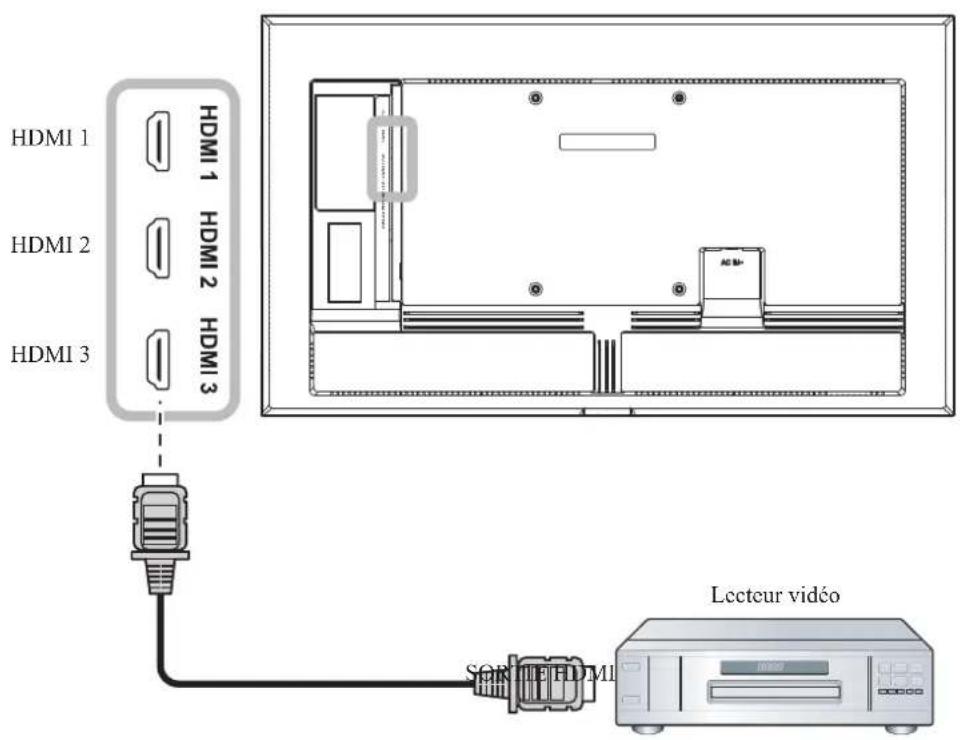 AG Neovo DS6551U - Connexion d'un appareil externe (lecteur vidéo) - 1