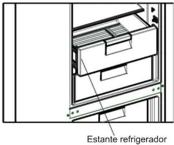SHARP SJ-BA09RMXLC-EU - Para quitar el estante refrigerador: - 2