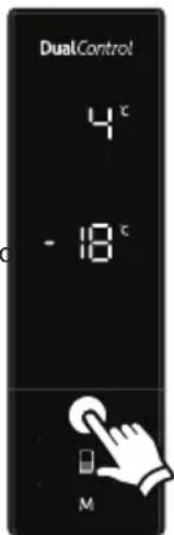 SHARP SJ-BA20IEXAC-EU - Definições da temperatura de arrefecimento - 1