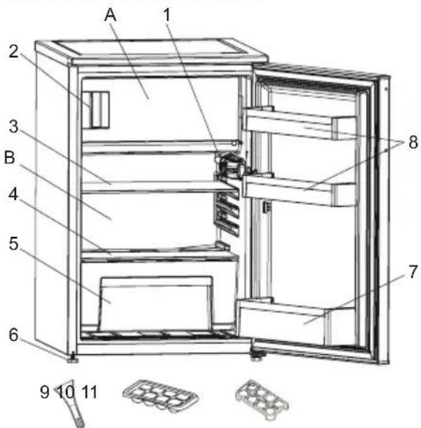 SHARP SJ-UD121T2W-EU - DESCRIZIONE DELL'APPARECCHIO - 1