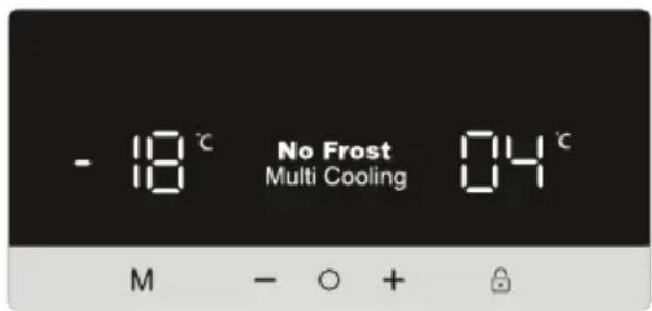 SHARP SJ-NFA35IHDBD-EU - Temperatureinstallungen - 1